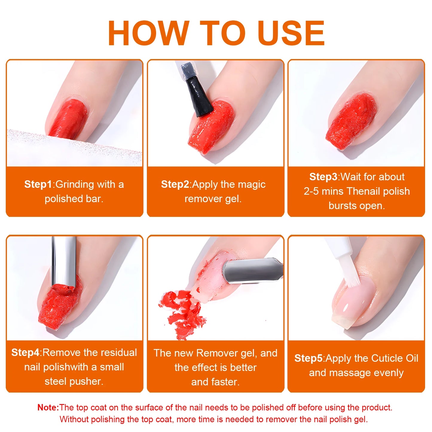 TWOING Nail Gel Polish Remover - Fast & Easy Removal