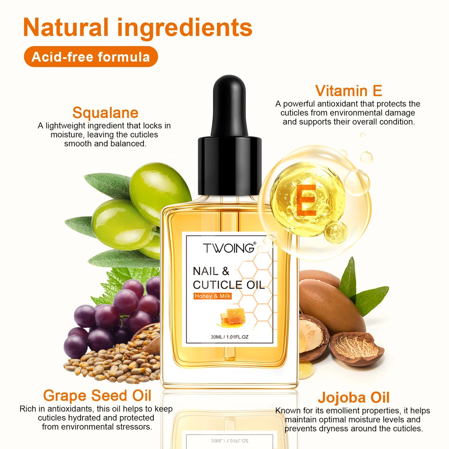 TWOING Honey Milk Cuticle Oil