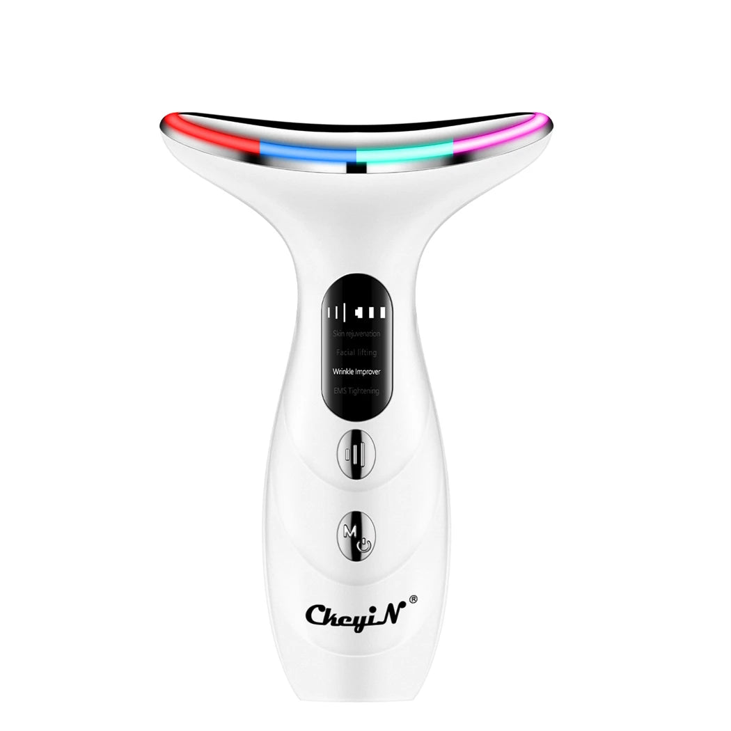 EMS Face & Neck Lifting Device with 4-Color LED